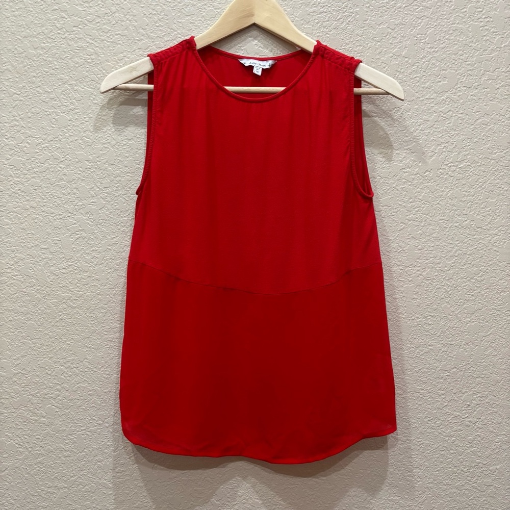 & Other Stories Red Sleeveless Blouse